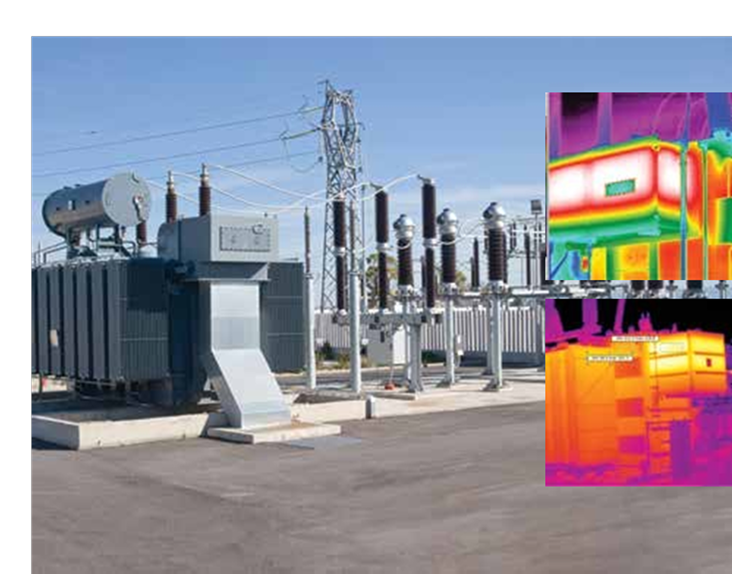 Large transformer thermal load inspection